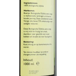 Boerjan Olijfolie Extra Virgin Bio 1 liter