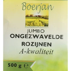 Boerjan Rozijn Jumbo Blauw Ongezwaveld 500 gr