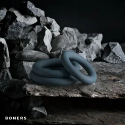 Boners Cockringen 3-delige set Grijs 3 stuks