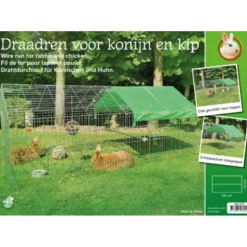 Boon Draadren Puntdak met Zonnedoek Verzinkt 180 x 75 x 75 cm