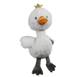 Boon Gans Pluche Wit met Kroon - Piep 38 cm
