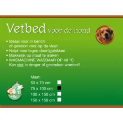 Boon Vetbed Grijs 75 x 100 cm