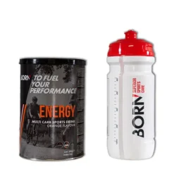 Born Drink Energy Multi Carb Orange + White Bio Bottle 540 gr