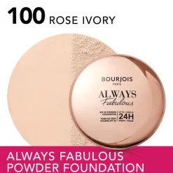 Bourjois Always Fabulous Compact Foundation Rose Ivory 100 10 gr
