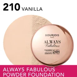 Bourjois Always Fabulous Compact Foundation Vanilla 210 11 gr