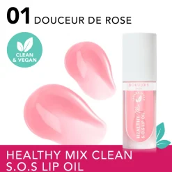 Bourjois Healthy Mix Clean S.O.S Lip Oil 01 Douceur de Rose 4,5 ml
