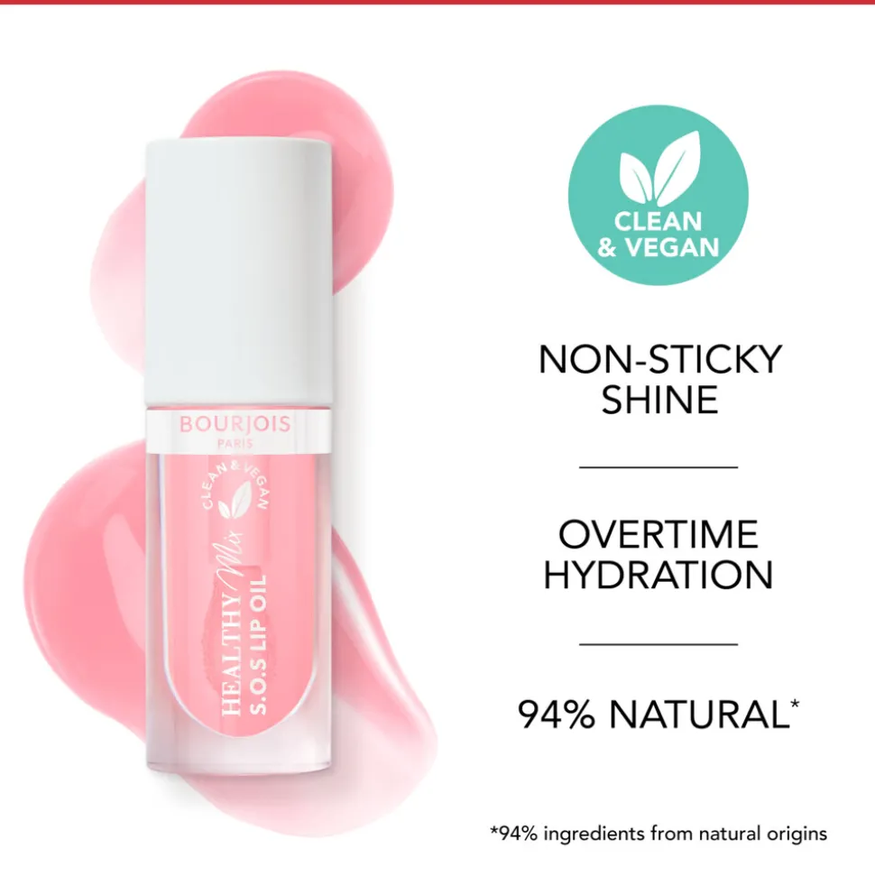 Bourjois Healthy Mix Clean S.O.S Lip Oil 01 Douceur de Rose 4,5 ml