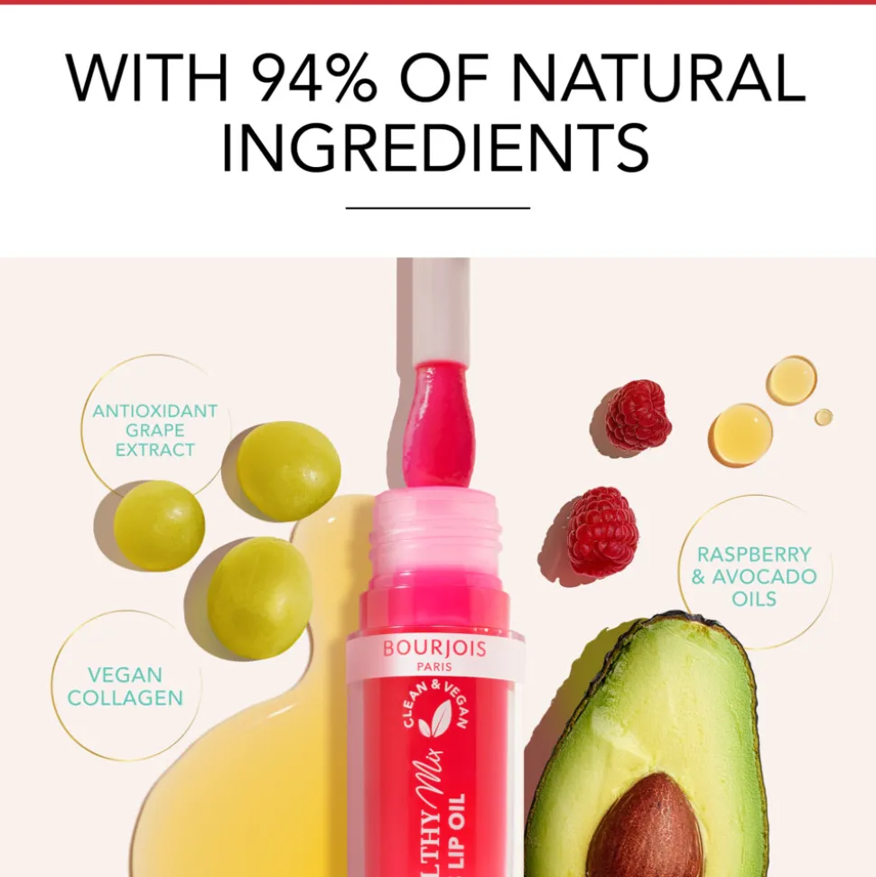 Bourjois Healthy Mix Clean S.O.S Lip Oil 01 Douceur de Rose 4,5 ml
