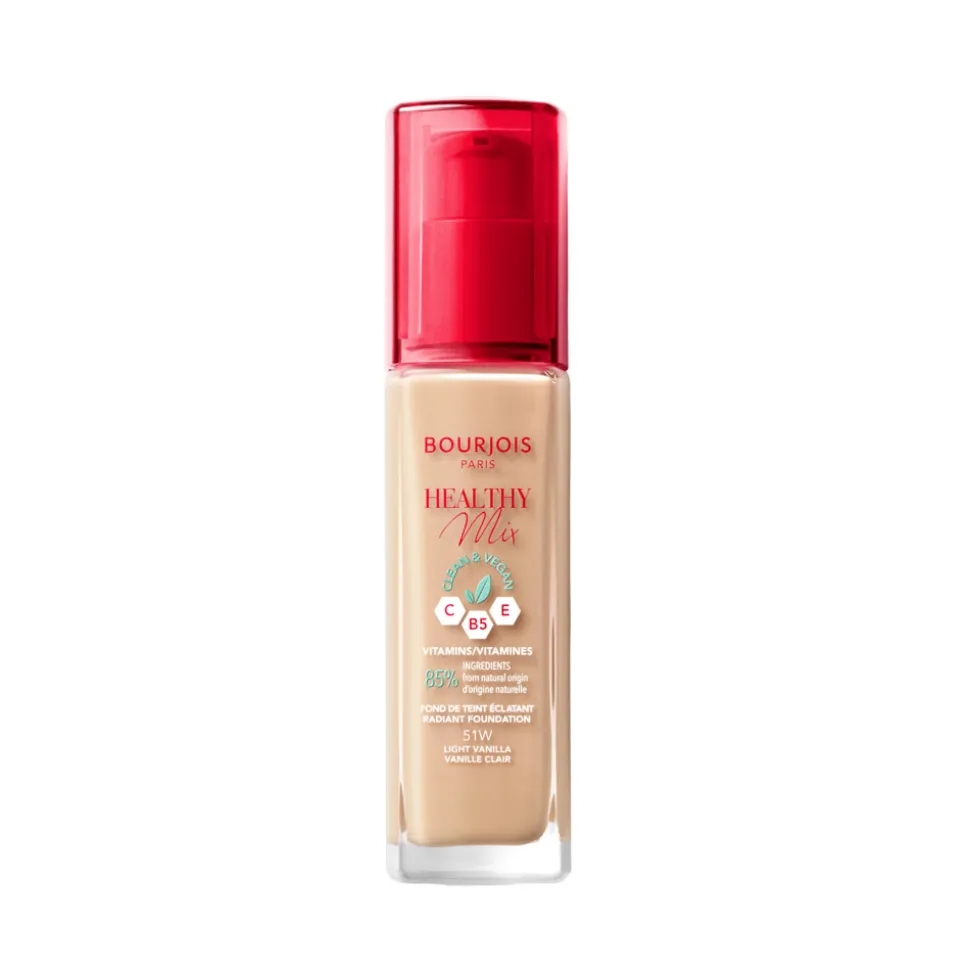 Bourjois Paris Healthy Mix Clean Foundation 051 Light Vanilla 30 ml