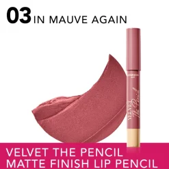 Bourjois Velvet The Pencil Lipstick In Mauve Again 3 1.8 gr
