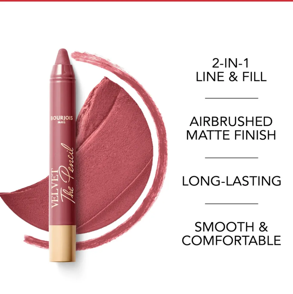 Bourjois Velvet The Pencil Lipstick In Mauve Again 3 1.8 gr