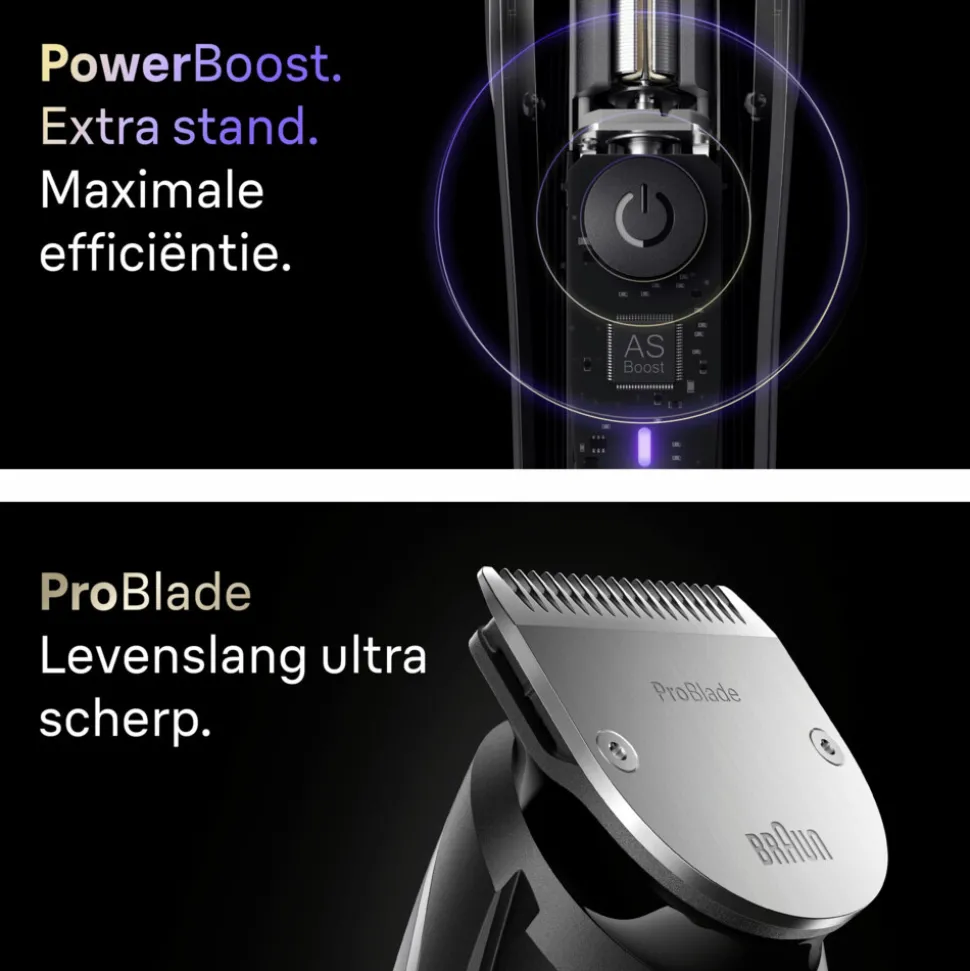 Braun Baardtrimmer Series 9 ProBlade BT9520 Chroom