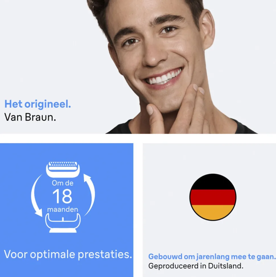 Braun Elektrisch Scheerapparaat Vervangingskop Series 3 21B