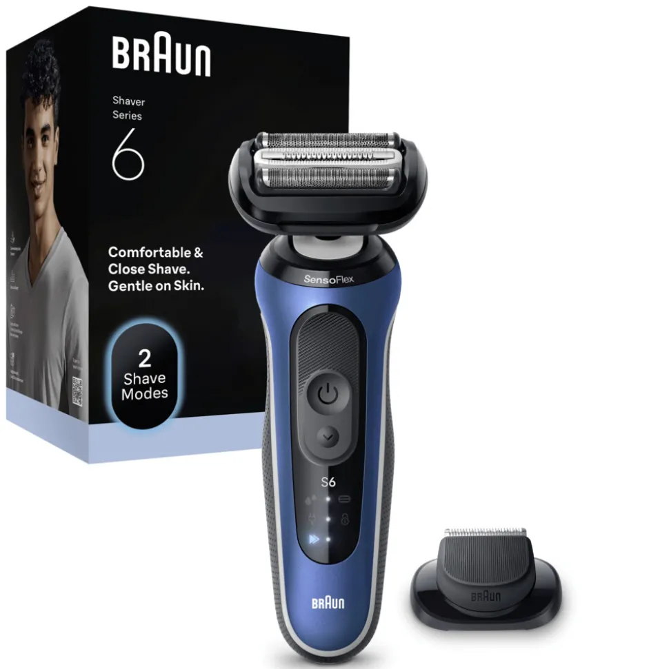 Braun Elektrisch Scheerapparaat Series 6 62-B1200S Blauw