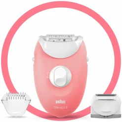 Braun Epilator Silk·épil 3 277 Wit/Rose