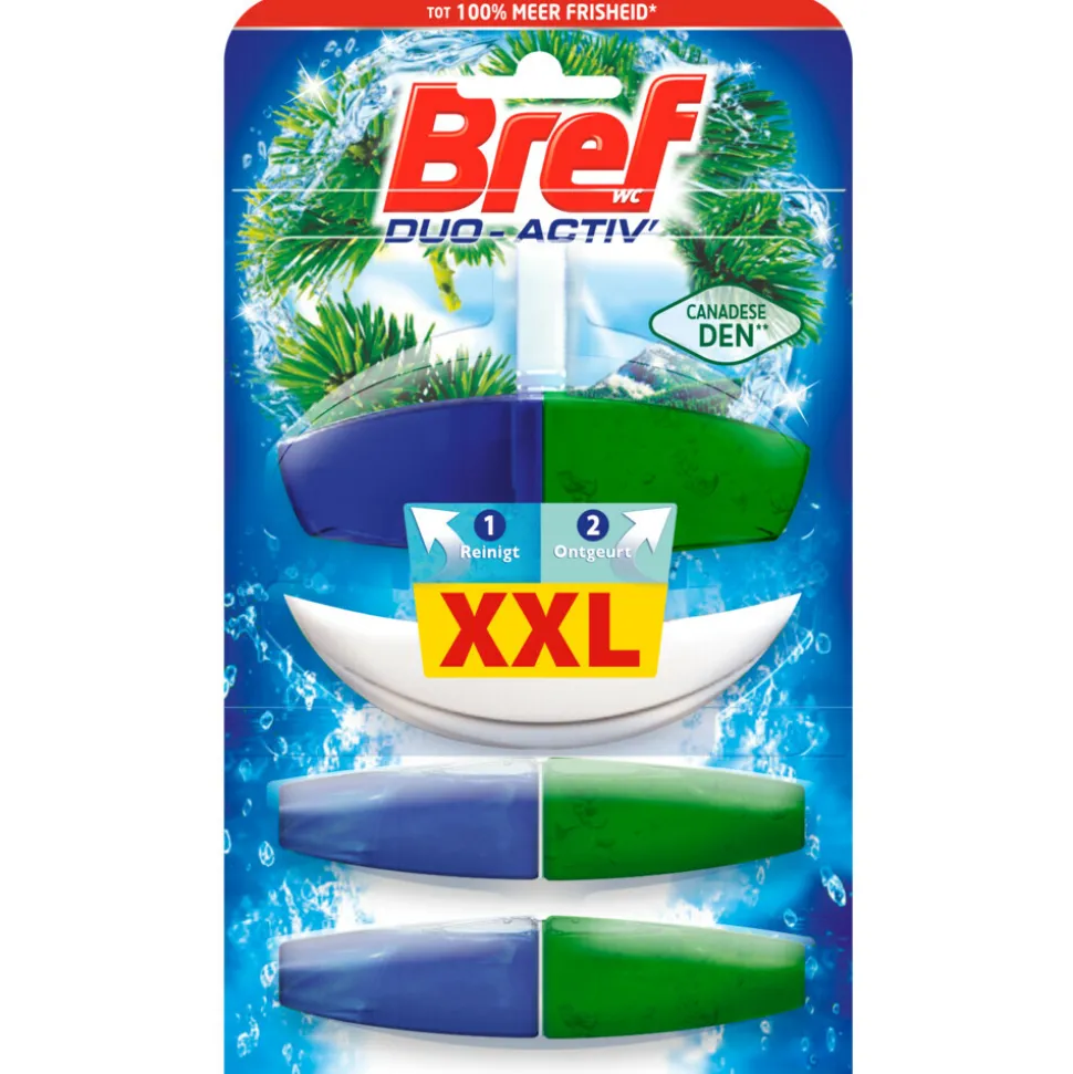 Bref Toiletblok Duo Actief Pine 3 stuks