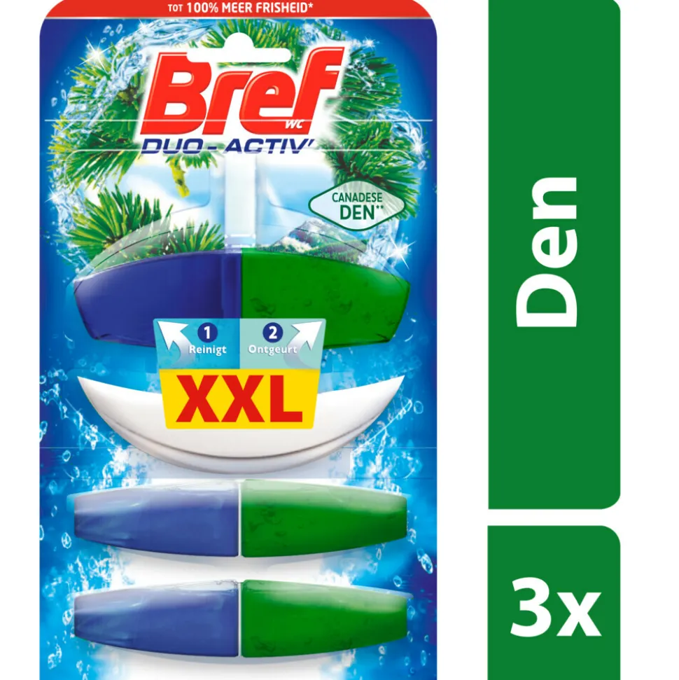 Bref Toiletblok Duo Actief Pine 3 stuks