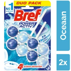 Bref Toiletblok Power Activ Oceaan 2 stuks