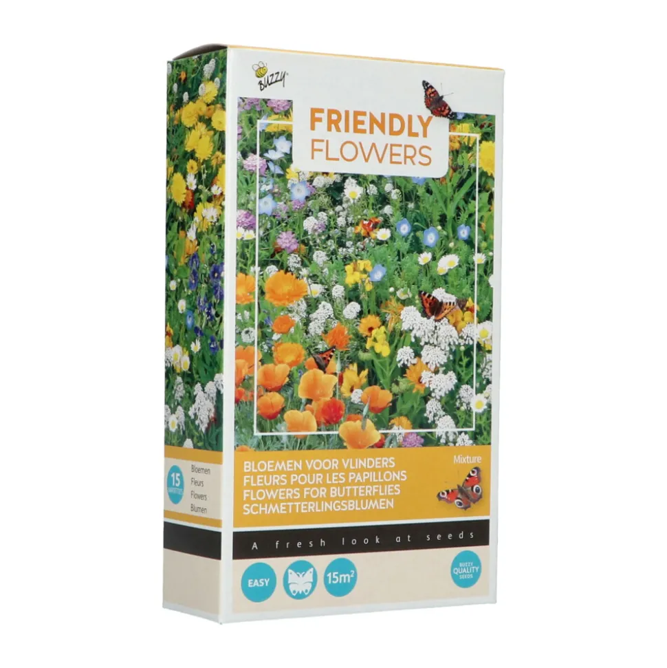 Buzzy Friendly Flowers Laag 15 m² Vlinders