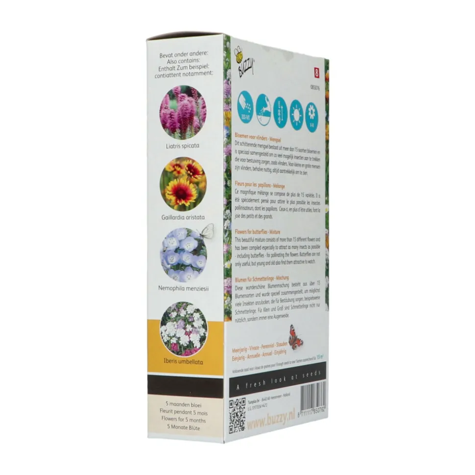 Buzzy Friendly Flowers Laag 15 m² Vlinders