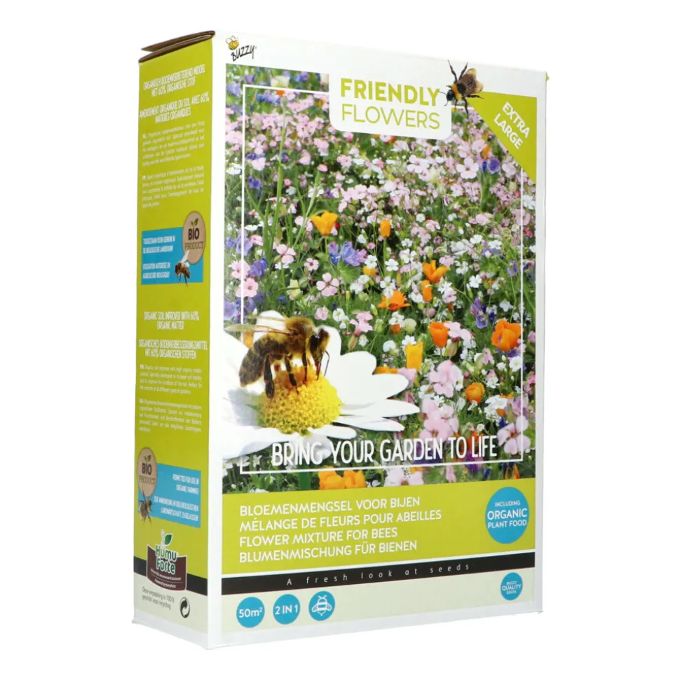 Buzzy Friendly Flowers XL Bijen Laag 50 m²