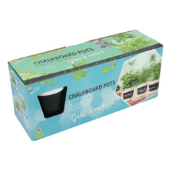 Buzzy Kruiden Set 3-delig Krijtpotten Wit 1 set