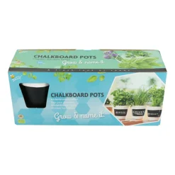 Buzzy Kruiden Set 3-delig Krijtpotten Wit 1 set