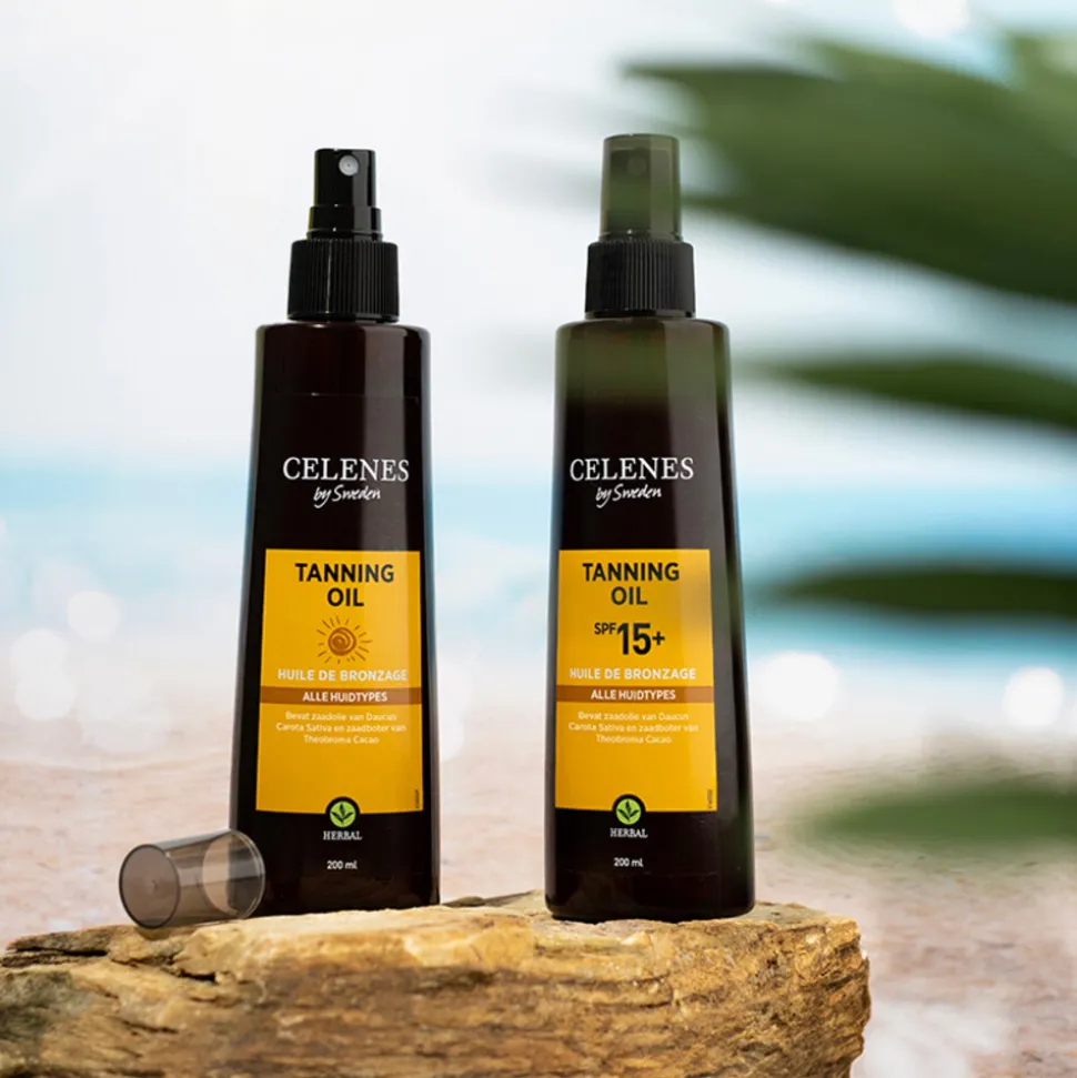 Celenes Herbal Tanning Oil Alle Huidtypes SPF 15 200 ml