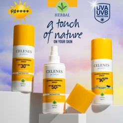 Celenes Herbal Zonnebrand Spray SPF 50+ Alle Huidtypes 150 ml