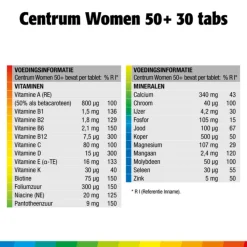 Centrum Woman 50+ Multivitaminen 30 tabletten