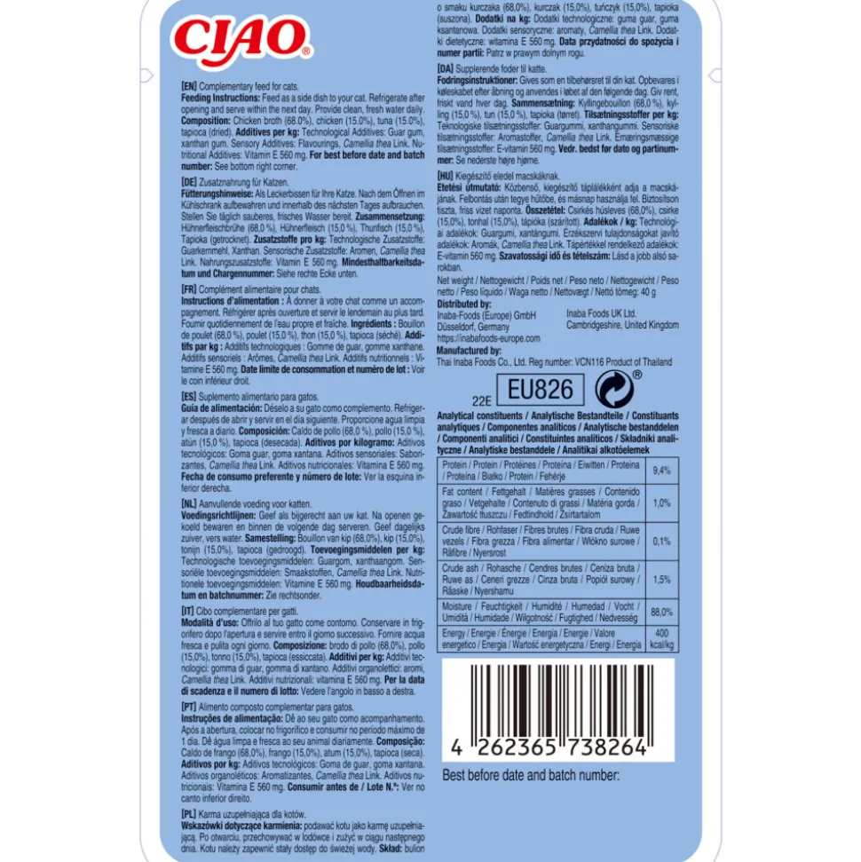 Ciao Broth Kattensnack Chicken & Tuna 40 gr