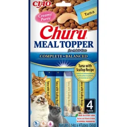 Ciao Churu Meal Topper Kattenvoer Tuna & Scallop 4 x 14 gr