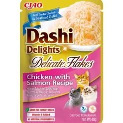 Ciao Dashi Delights Delicate Flakes Kattenvoer Nat Chicken & Salmon 40 gr