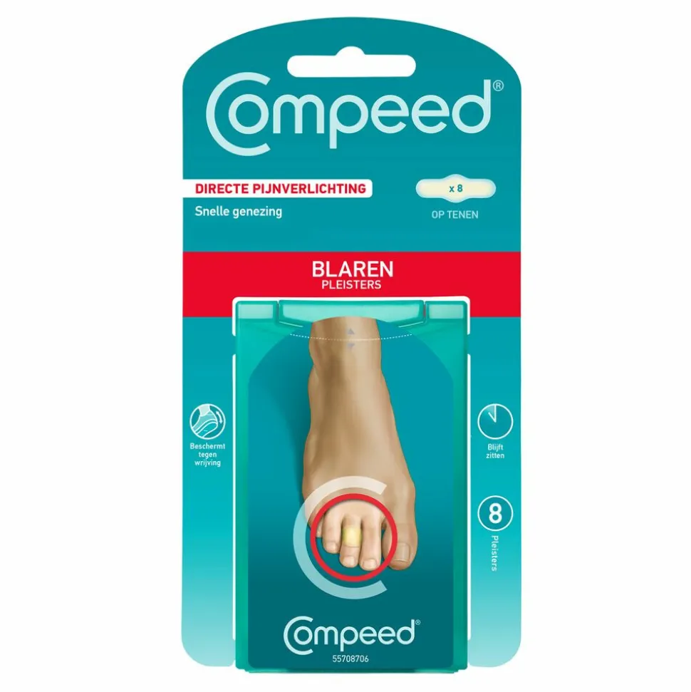 Compeed Blarenpleister Tenen 8 stuks