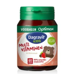 Dagravit Natural Kids Multivitaminen Framboos 60 kauwtabletten