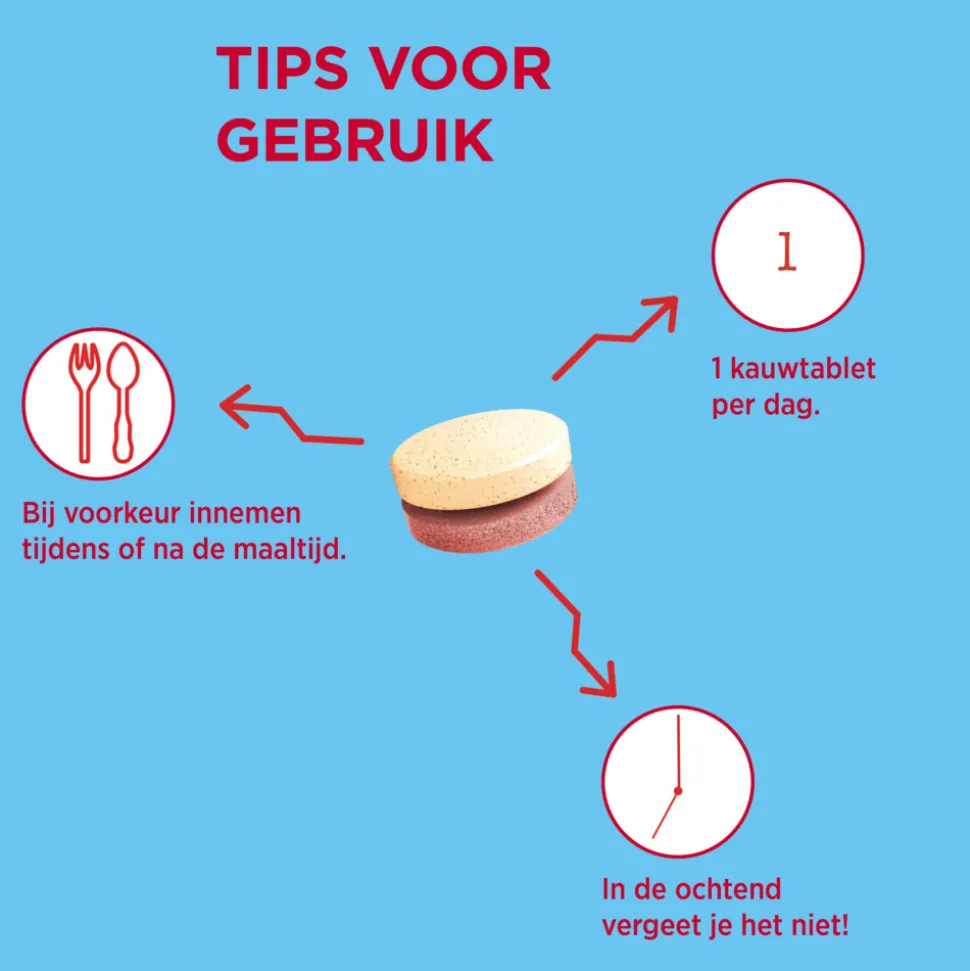 Dagravit Totaal 30 Weerstand & Energie 50 kauwtabletten