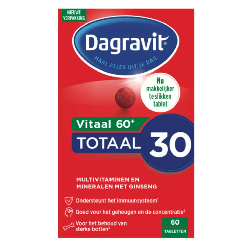 Dagravit Vitaal 60+ Multivitaminen 60 tabletten