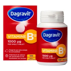 Dagravit Vitamine B12 1000mcg 100 smelttabletten