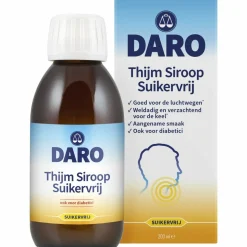 Daro Thijmsiroop Suikervrij 200 ml