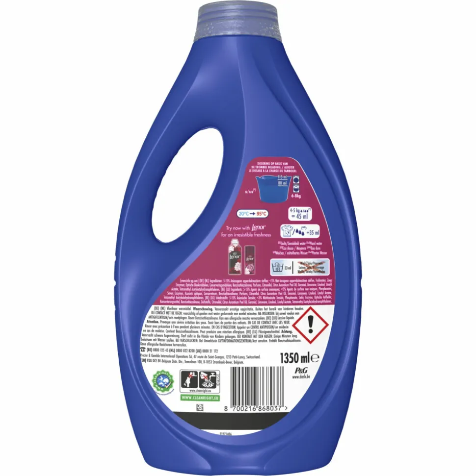 Dash Vloeibaar Wasmiddel Jasmin & Rose de Mai 30 Wasbeurten 1350 ml