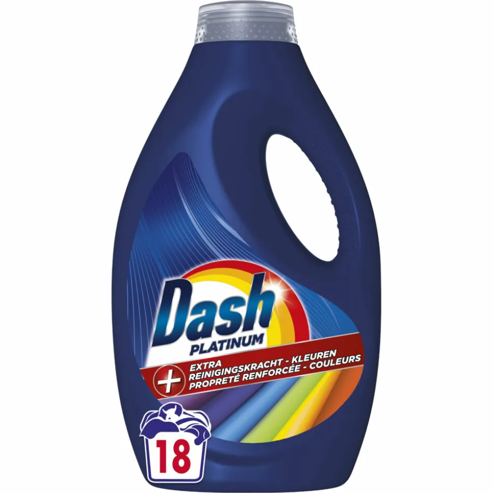 Dash Vloeibaar Wasmiddel Platinum Color 18 Wasbeurten 810 ml