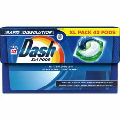 Dash Wasmiddelcapsules 3in1 Pods Witter dan Wit 42 stuks