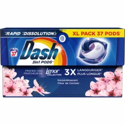 Dash Wasmiddelcapsules 3in1 Pods Kersenbloesem 37 stuks