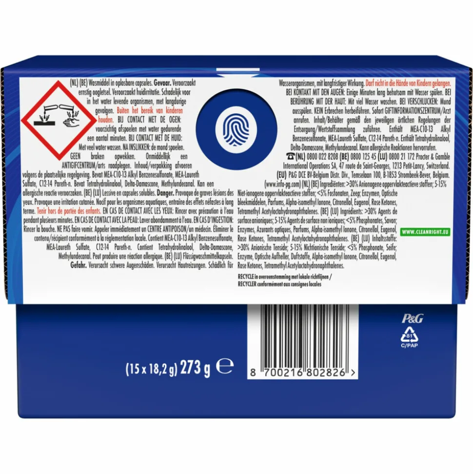 Dash Wasmiddelcapsules 3in1 Pods Original 15 stuks