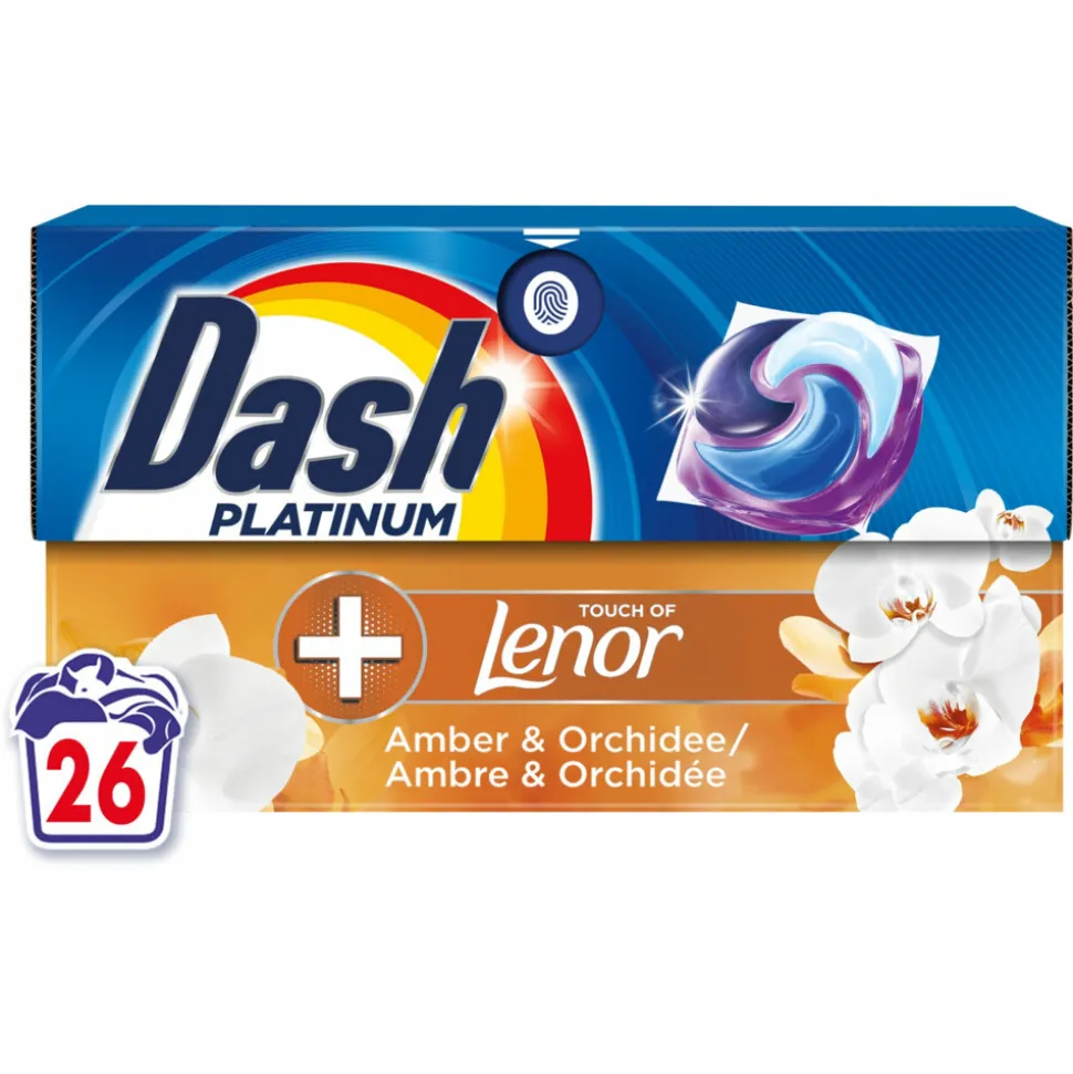 Dash Wasmiddelcapsules 4in1 Pods Amber & Orchidee 26 stuks