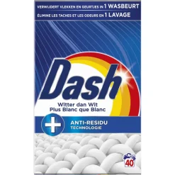 Dash Waspoeder Witter Dan Wit 40 Wasbeurten 2,2 kg