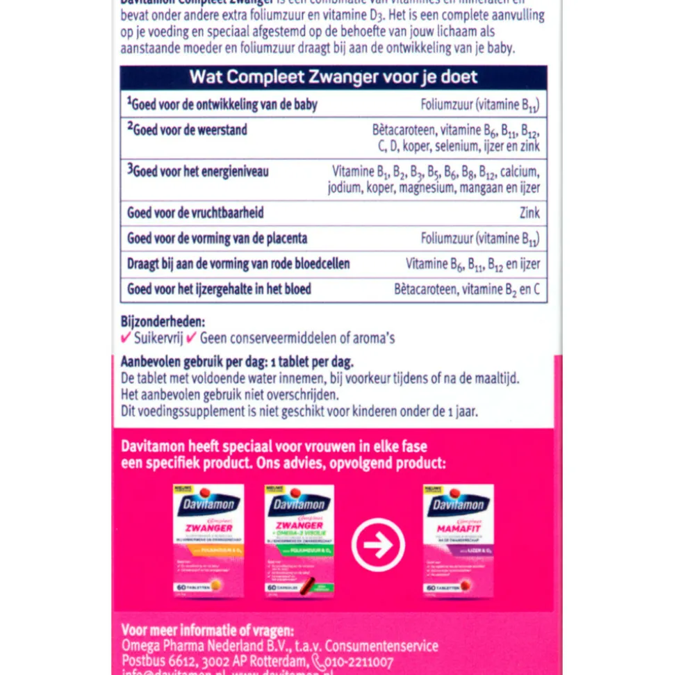 Davitamon Compleet Zwanger 60 tabletten