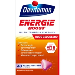 Davitamon Energie Boost Bosvruchten 40 kauwtabletten