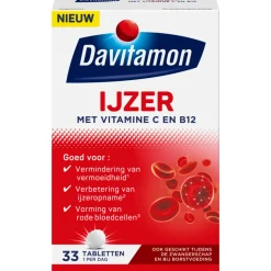 Davitamon IJzer Met Vitamine B12 33 tabletten