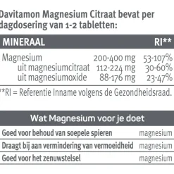 Davitamon Magnesium Citraat 60 tabletten